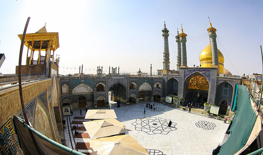 صحن امام هادی حرم حضرت معصومه